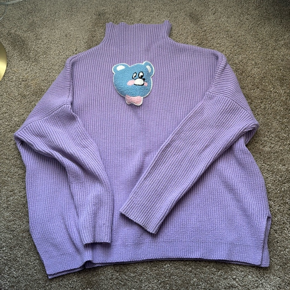 Lazy Oaf Blue Bear sweater